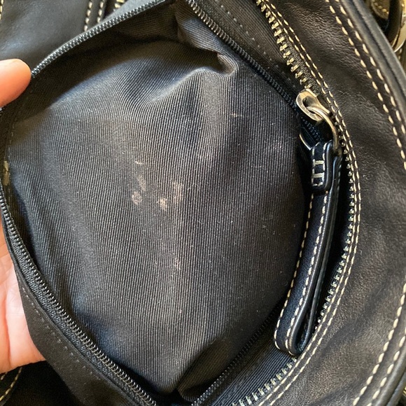 Coach black leather handbag - Picture 5 of 6